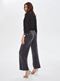 Simli Straıght Fıt Örme Pantolon 69479