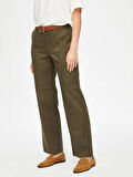Straight Fit Süet Pantolon 69487