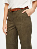Straight Fit Süet Pantolon 69487