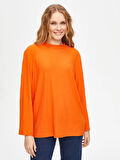 Relax Dik Yaka Kaşkorse Sweatshirt 69756