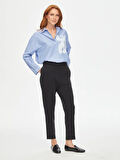Relax Petek Doku Slım Fit Örme Pantolon 69761