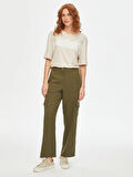 Relax Liyoselli Cep Detaylı Wide Leg Fit Pantolon 69762