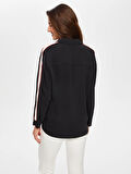 Renk Bloklu Zigzag Nakışlı Tunik 003