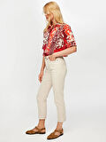 Slim Fit Coton Parça Boya Pantolon B00044