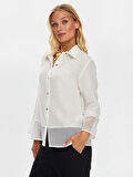 File Detaylı Müslin Gömlek S25GML033