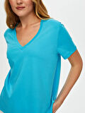 %100 Pamuk V Yaka T-Shirt S25TSH007