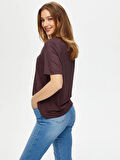 V Yaka Kısa Kollu T-Shirt S25TSH004