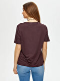V Yaka Kısa Kollu T-Shirt S25TSH004