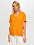 V Yaka Kısa Kollu T-Shirt S25TSH004