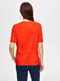 V Yaka Kısa Kollu T-shirt 004