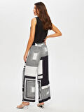Çizgili Monochrome Wıde Leg Fıt Pantolon 032