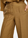 Wide Leg Fit Ütü İzli Tensel Keten Pantolon S25PNT018