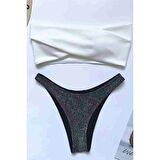 Angelsin Beyaz Bikini Üst Beyaz
