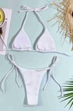 Angelsin Bağlamalı Bikini Üst Beyaz