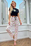 Merry See Baskılı Kısa Kollu  Pijama Takımı