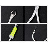 Noeby Jigging Hook Lj10 1/0 Assist Glow 2 Pcs