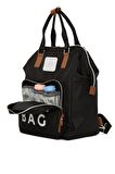 Bagmori M000005163 Çok Amaçlı Unisex Bebek Bakım Çantası Siyah