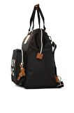 Bagmori M000005163 Çok Amaçlı Unisex Bebek Bakım Çantası Siyah
