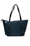 Lacivert  Renkli Püskül Detaylı Saten Tote Çanta M000008174