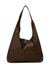 Kahverengi  Yumuşak Dokulu Oval Maxi Boy Omuz Çantası M000008651