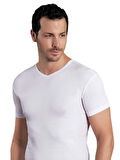 Şahinler E026 Erkek %100 Pamuk V-Yaka Sporcu Yarım Kol Atlet