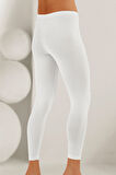 Kadın Beyaz Uzun Paça Tayt Mb886