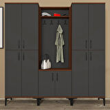Rose-1-4-4 Dolaplı Ayakkabılık Vestiyer Portmanto RS07