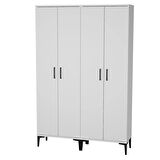 Alba-1-3 Dolaplı Ayakkabılık Vestiyer Portmanto RS01