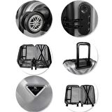 My Valice Lotus Abs Büyük Boy Valiz Siyah