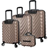 My Valice Lotus Abs 4'lü Travel Valiz Seti Gold