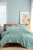 Ecocel Pike Örtü Çift Kişilik 200x230cm Sincere Mint Yeşili