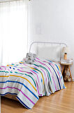 Doğal Pike Baskılı Youth 140x230cm Visio Sarı-Lila
