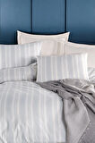 Modern Stripe Nevresim Takımı Çift Kişilik GentleTouch Gri