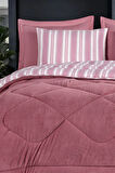 Uyku Seti Wellsoft Yorganlı Puffy 3 Parça Tek Kişilik GentleTouch Bordo