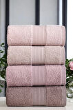 4lü Havlu Seti SoftWave Pudra 50x85cm