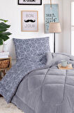 Comfort Set Wellsoft Yorganlı 2 Parça Tek Kişilik Caden Gri
