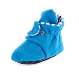 Kaydırmaz Taban, Polar Bebek Pandufu, İlkadım Ev Patiği, Terletmeyen Organik Pamuk Astarlı, Açık Mavi