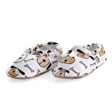 Sevimli Köpek Organik Pamuk Ev Kreş Ayakkabısı Patik