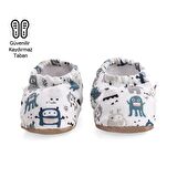 Sevimli Hayalet Organik Pamuk Ev Kreş Ayakkabısı Patik