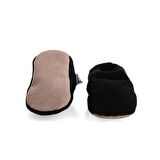 Polar Bebek Ev Patiği, Kaydırmaz Taban, Organik Pamuk Astar, Siyah