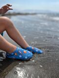 Kaydırmaz Taban, Unisex Bebek Çocuk Deniz Ayakkabısı, Havuz Patiği, Uzay