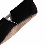 Siyah Organik Pamuk Kadife Ev Kreş Ayakkabısı Patik