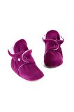 Kaydırmaz Taban Polar Pamuk Astarlı Unisex Bebek Çocuk Ev Terliği Basic EB350-PURPLE 