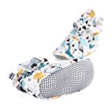 Organik Pamuk Bebek Patiği, Kaydırmaz Taban, Pamuklu Yenidoğan Pandufu Ev Kreş Ayakkabısı, Dinozor