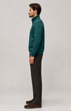 Runi Basic Regular Fit Pamuklu Kışlık Sweatshirt Nefti