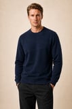 lines regular fit kışlık sweatshirt lacivert