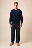 lines regular fit kışlık sweatshirt lacivert