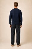 lines regular fit kışlık sweatshirt lacivert