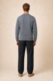 lines regular fit kışlık sweatshirt füme
