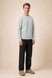 lines regular fit kışlık sweatshirt gri